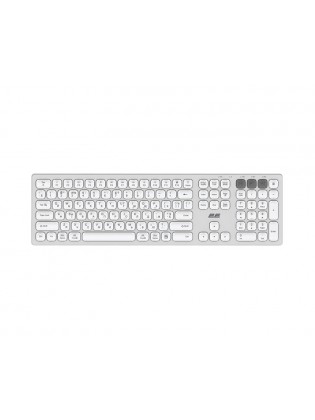 კლავიატურა: 2E KS270 Scissor Wireless Keyboard White/Silver - 2E-KS270WBWH