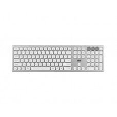 კლავიატურა: 2E Scissor KS270 USB Wireless Keyboard White/Silver - 2E-KS270WBWH_UA