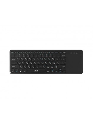კლავიატურა: 2E KT100 Wireless Keyboard With Touchpad Black - 2E-KT100WB_UA