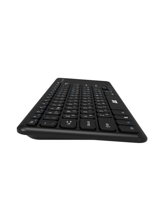 კლავიატურა: 2E KT100 Wireless Keyboard With Touchpad Black - 2E-KT100WB_UA