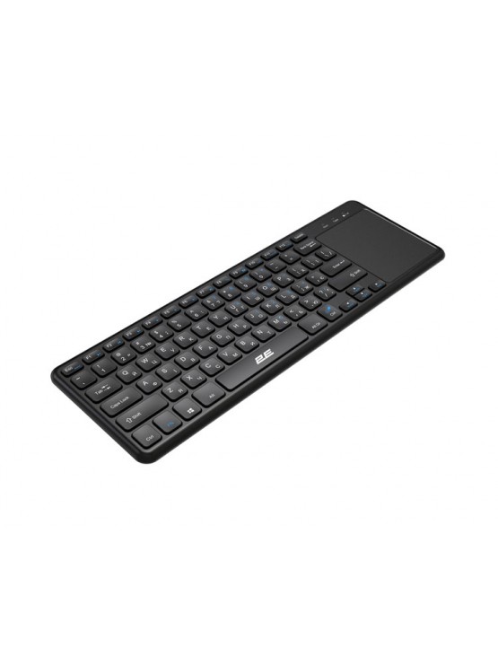 კლავიატურა: 2E KT100 Wireless Keyboard With Touchpad Black - 2E-KT100WB_UA