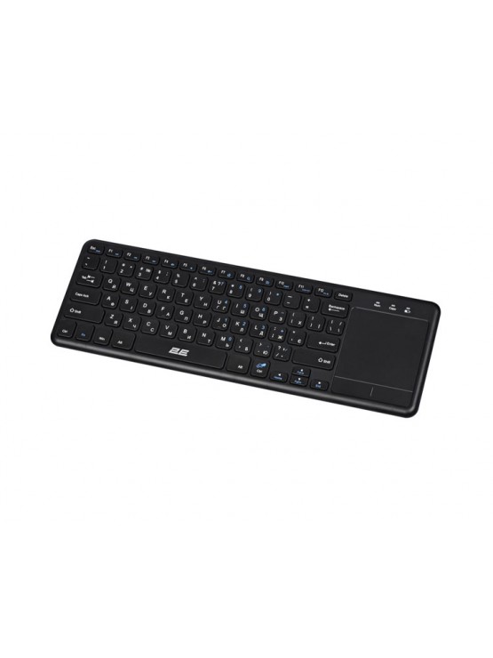 კლავიატურა: 2E KT100 Wireless Keyboard With Touchpad Black - 2E-KT100WB_UA