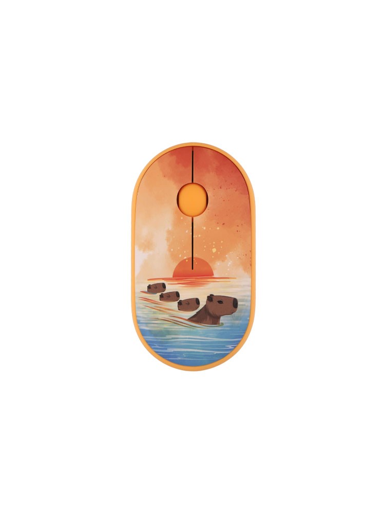 მაუსი: 2E MF300 CAPYBARA:SUNSET Silent WL BT Mouse Yellow - 2E-MF300WCAPIBARAYW