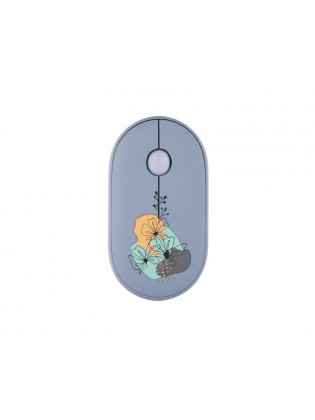 მაუსი: 2E MF300 FLORA:MALLOW Silent WL BT Mouse Blue - 2E-MF300WFLORABL