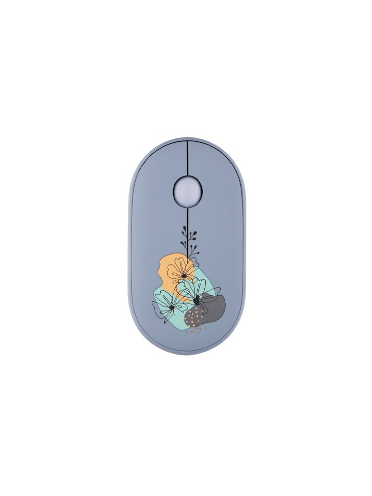 მაუსი: 2E MF300 FLORA:MALLOW Silent WL BT Mouse Blue - 2E-MF300WFLORABL