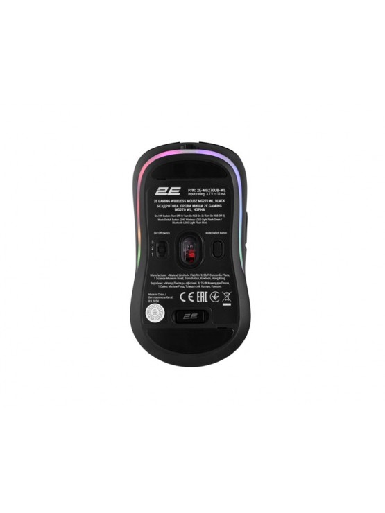მაუსი: 2E MG270 Wireless RGB Gaming Mouse Black - 2E-MG270UB-WL