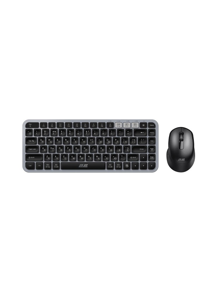 კლავიატურა-მაუსი: 2E MK430 Wireless Keyboard And Mouse Combo Black/Grey - 2E-MK430WBGR