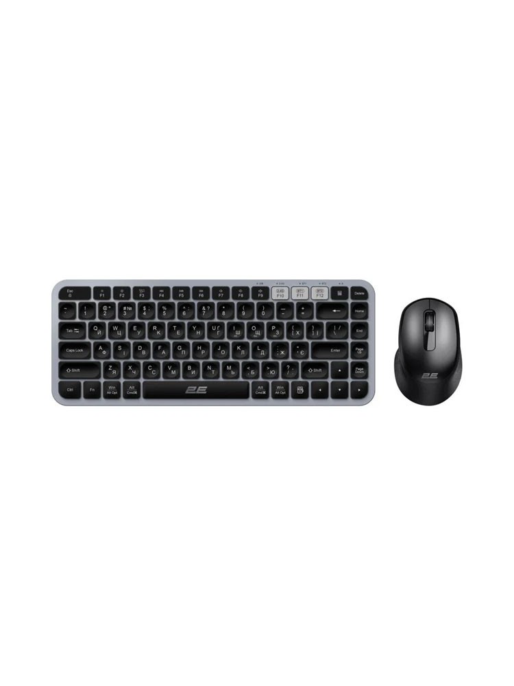 კლავიატურა-მაუსი: 2E MK430 Wireless Keyboard And Mouse Combo Black/Grey - 2E-MK430WBGR_UA