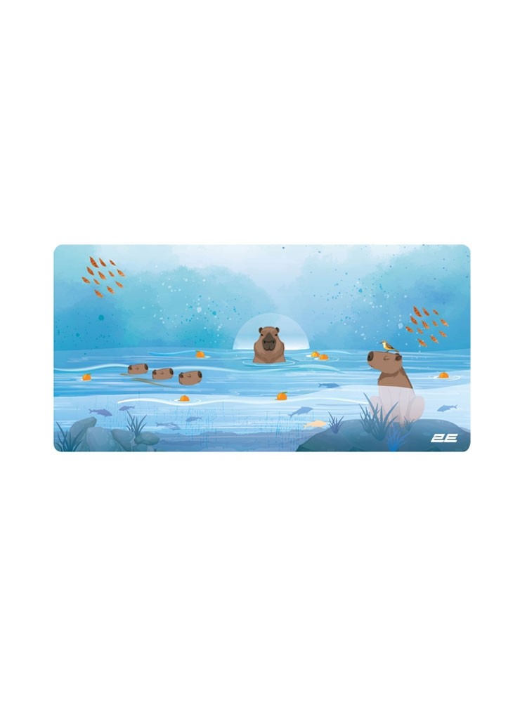 მაუს პადი: 2E CAPYBARRA Mouse Pad L Blue - 2E-PAD-L-CAPY-BLUE