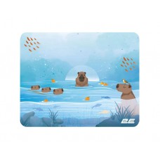 მაუს პადი: 2E CAPYBARRA Mouse Pad S Blue - 2E-PAD-S-CAPY-BLUE