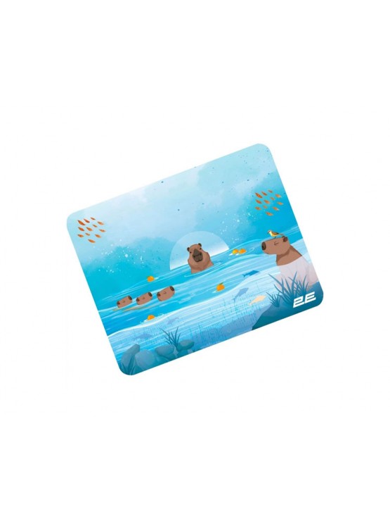 მაუს პადი: 2E CAPYBARRA Mouse Pad S Blue - 2E-PAD-S-CAPY-BLUE