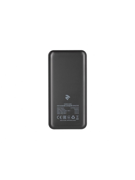 დამტენი: 2Е 20000mAh PDQC 3.0 18W Power Bank Black - 2E-PB2004PD-BLACK