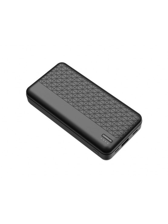 დამტენი: 2E Geometry 20000mAh PD QC 18W Power Bank Black - 2E-PB2072PD-BLACK