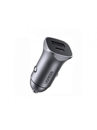 დამტენი: UGREEN CD130 Dual USB Car Charger Grey - 30780