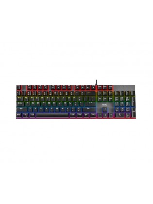 კლავიატურა: NOXO RETALIATION Mechanical Rainbow Backlit Gaming Keyboard BLUE Switch EN/RU Black