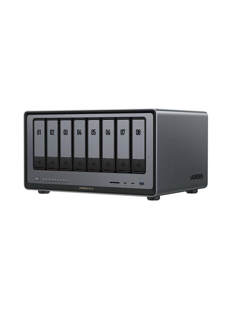 NAS სერვერი: UGREEN NASync DXP8800 Plus Intel i5 1235U 8GB 8-Bay NAS - 35127B
