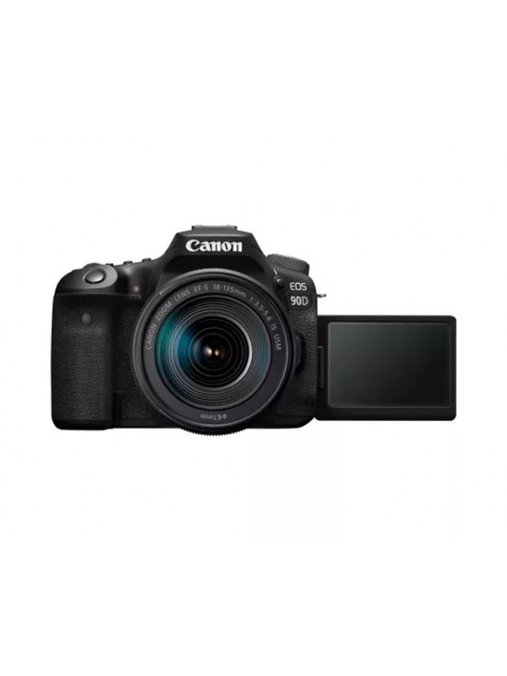 ფოტოაპარატი: Canon EOS 90D EF-S 18-135 IS USM Black - 3616C029AA