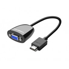 ადაპტერი: UGREEN MM105 40253 HDMI to VGA converter without Audio Black