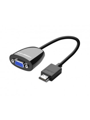 ადაპტერი: UGREEN MM105 40253 HDMI to VGA converter without Audio Black