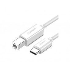 პრინტერის კაბელი: UGREEN US241 USB Type C to USB-B Cable1.5m White - 40417