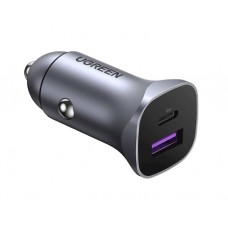 დამტენი: UGREEN CD130 USB Car Charger Space Gray - 40858