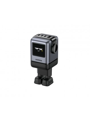 დამტენი: UGREEN X688 Nexode Uno RobotGaN 100W USB/Type-C Phone Charger Grey - 45515B