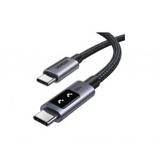 კაბელი: UGREEN Uno L509 100W Type-C to Type-C 0.5m Black/Grey - 45612