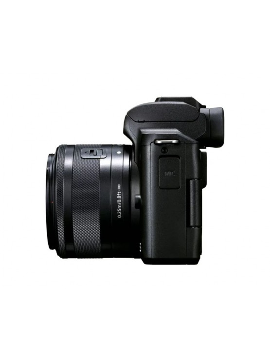 ფოტოაპარატი: Canon EOS M50 Mark II 15-45mm IS STM 24.1 MP Black - 4728C043AA