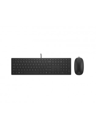 კლავიატურა-მაუსი: HP Pavilion Wired Keyboard and Mouse 400 Black - 4CE97AA