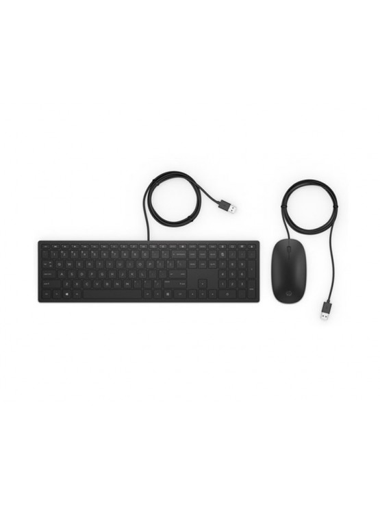 კლავიატურა-მაუსი: HP Pavilion Wired Keyboard and Mouse 400 Black - 4CE97AA