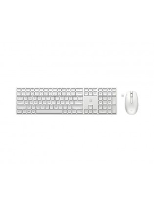 კლავიატურა-მაუსი: HP 650 Wireless Keyboard and Mouse Combo White - 4R016AA