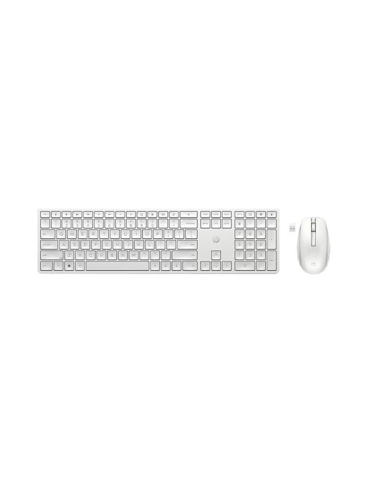 კლავიატურა-მაუსი: HP 650 Wireless Keyboard and Mouse Combo White - 4R016AA