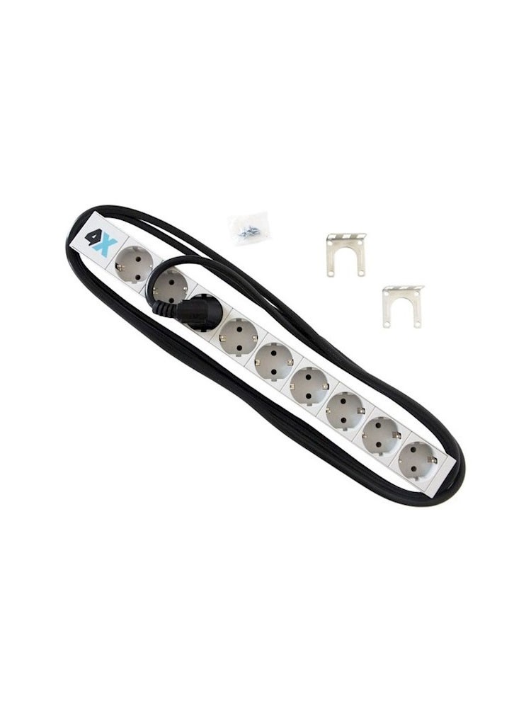 ელექტროენერგიის გამანაწილებელი: 4X-Racks 19" PDU 9 SCHUKO sockets no switch - 4PDU-09SCHU