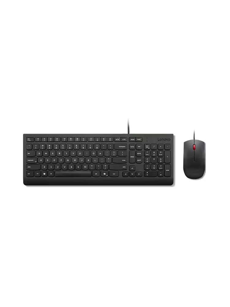 კლავიატურა-მაუსი: Lenovo Essential Wired Keyboard & Mouse Combo Black - 4X31R64400