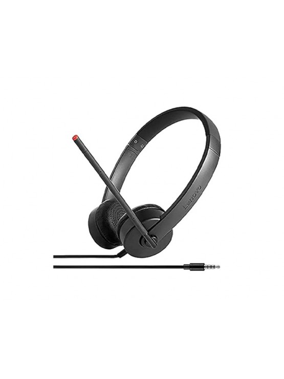 ყურსასმენი: Lenovo Essential Stereo Analog Headset Black - 4XD0K25030
