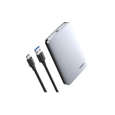 მყარი დისკის ყუთი: UGREEN CM300 2.5" SATA External Hard Drive Enclosure USB-C Silver - 70498