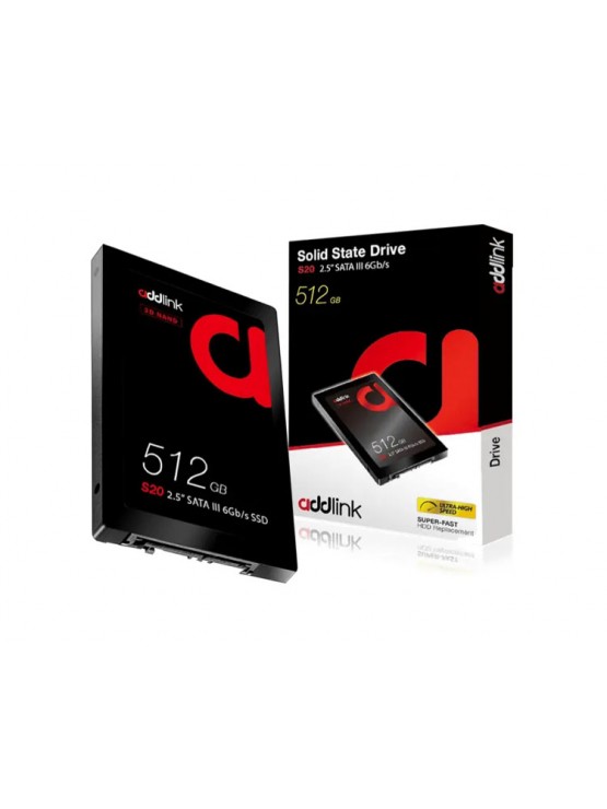 მყარი დისკი: Addlink S20 512GB SSD SATA III 6Gb/s 2.5" - 5127417528