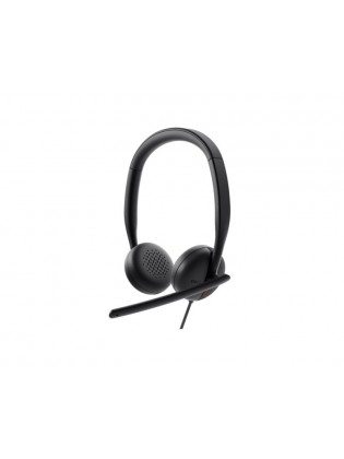 ყურსასმენი: Dell Pro WH3024 Wired Headset Black - 520-BBDH