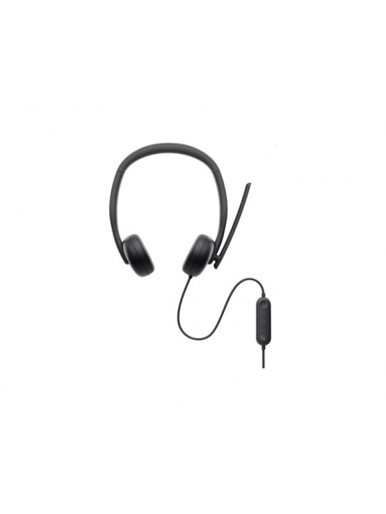 ყურსასმენი: Dell Pro WH3024 Wired Headset Black - 520-BBDH