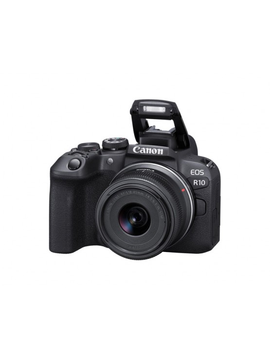 ფოტოაპარატი: Canon EOS R10 RF-S 18-45mm Black - 5331C047AA