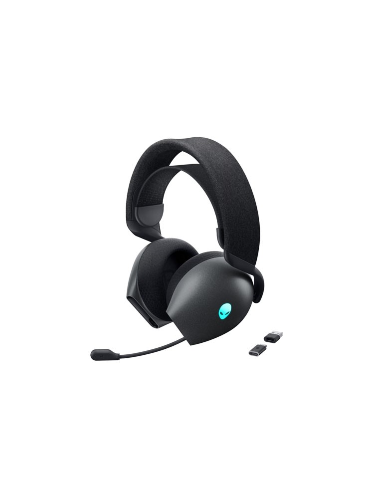 ყურსასმენი: Dell Alienware AW725H Tri-Mode Wireless Gaming Headset Dark Side of the Moon - 545-BBFW