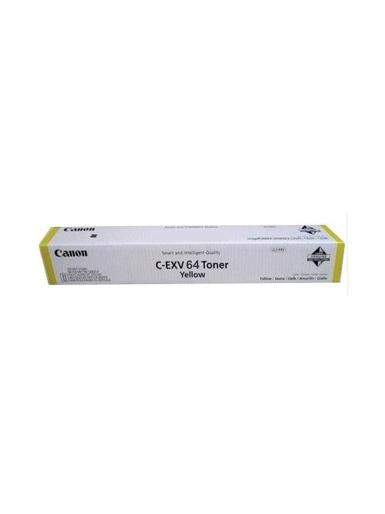 კარტრიჯი: Canon C-EXV 64 Yellow Toner Cartridge Original - 5756C002AA