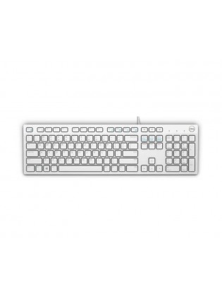 კლავიატურა: Dell KB216 Wired Multimedia Keyboard White - 580-ADGM