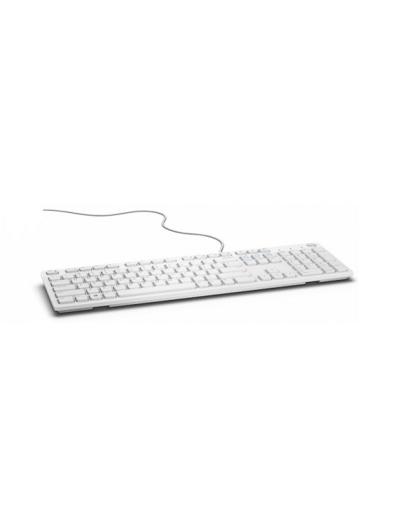 კლავიატურა: Dell KB216 Wired Multimedia Keyboard White - 580-ADGM