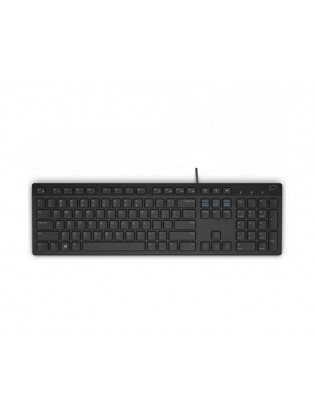 კლავიატურა: Dell KB216 Wired Multimedia Keyboard Black - 580-ADGR