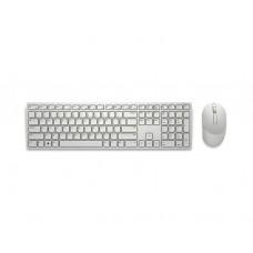 კლავიატურა-მაუსი: Dell Pro KM5221W Wireless Keyboard and Mouse White - 580-AKFB