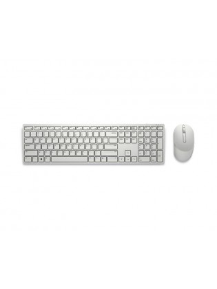 კლავიატურა-მაუსი: Dell Pro KM5221W Wireless Keyboard and Mouse White - 580-AKFB