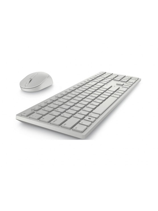 კლავიატურა-მაუსი: Dell Pro KM5221W Wireless Keyboard and Mouse White - 580-AKFB