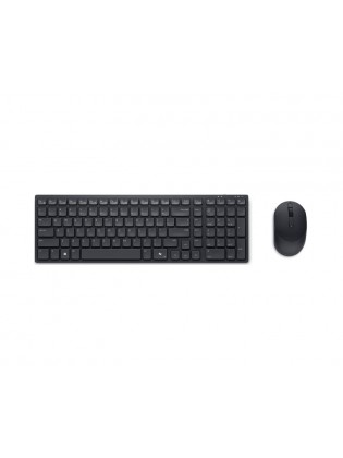 კლავიატურა-მაუსი: Dell Pro KM555 Compact Silent Keyboard and Mouse Black - 580-BBVZ