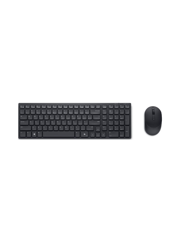 კლავიატურა-მაუსი: Dell Pro KM555 Compact Silent Keyboard and Mouse Black - 580-BBVZ
